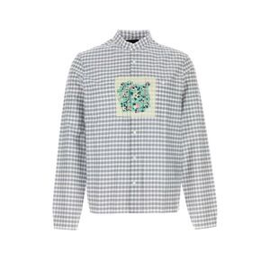 Prada Men Embroidered Cotton Shirt